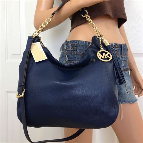 michael kors bag blue navy|Michael Kors blue handbags clearance.